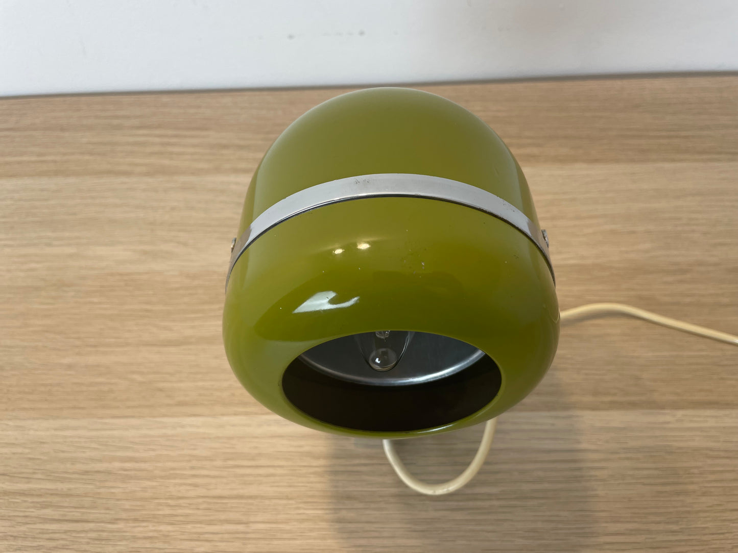 Lampada Abat-Jour Space Age Vintage Epoca Anni 60 Verde Applique O Da Tavolo