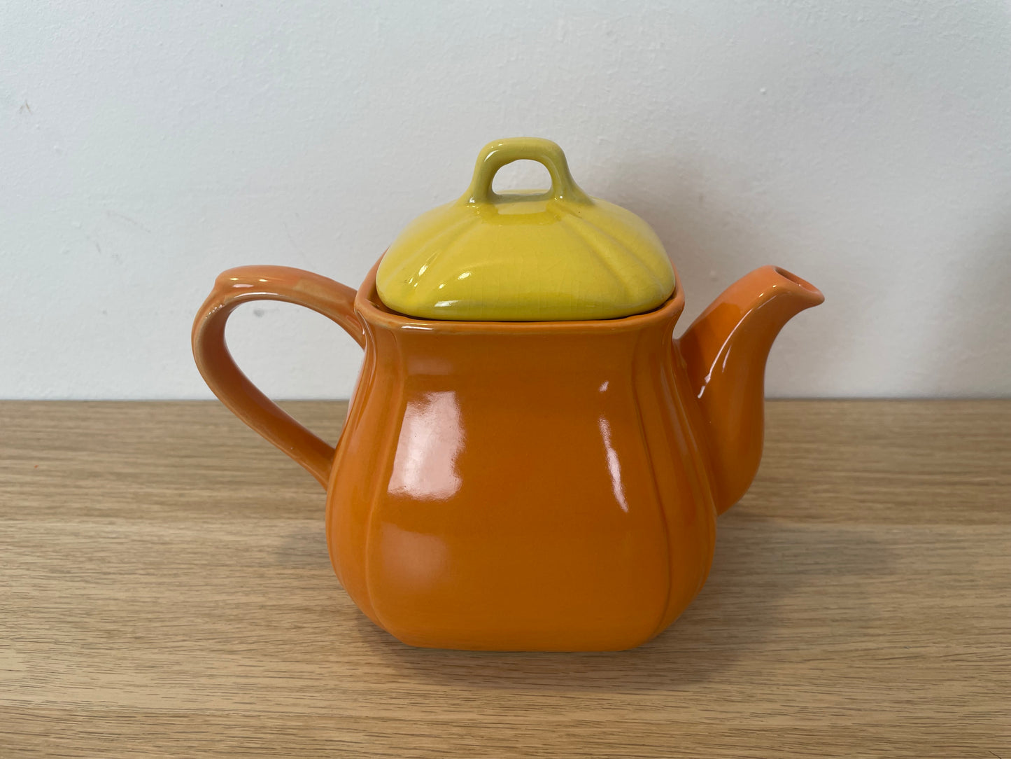 Servizio The Caffè Naj Oleari Teiera Piattini Tazzine Zuccheriera Vintage Giallo