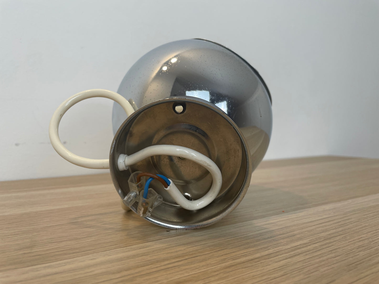 Lampada Abat-Jour Attribuibile A Goffredo Reggiani Space Age Cromata Epoca 60