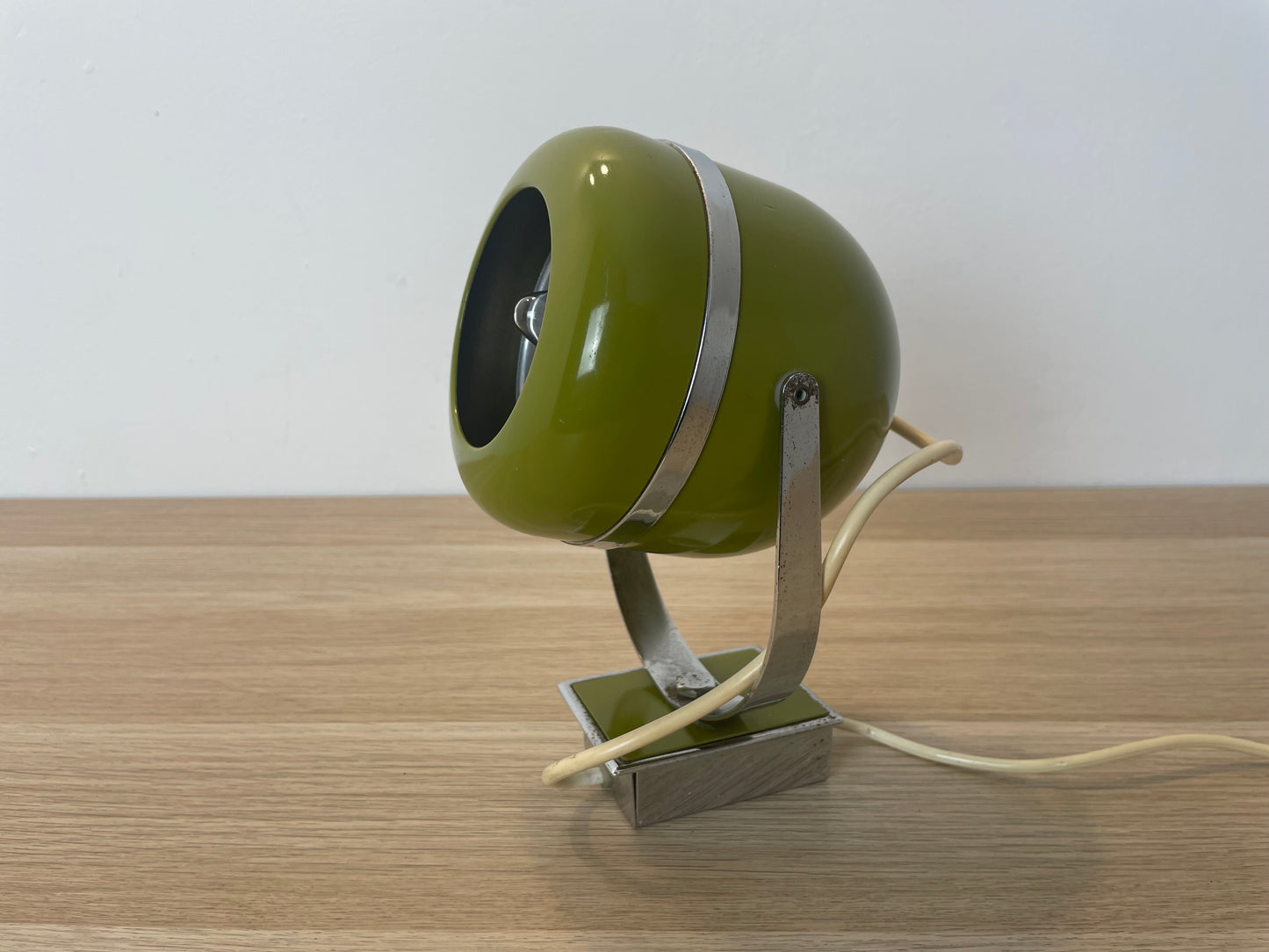 Lampada Abat-Jour Space Age Vintage Epoca Anni 60 Verde Applique O Da Tavolo