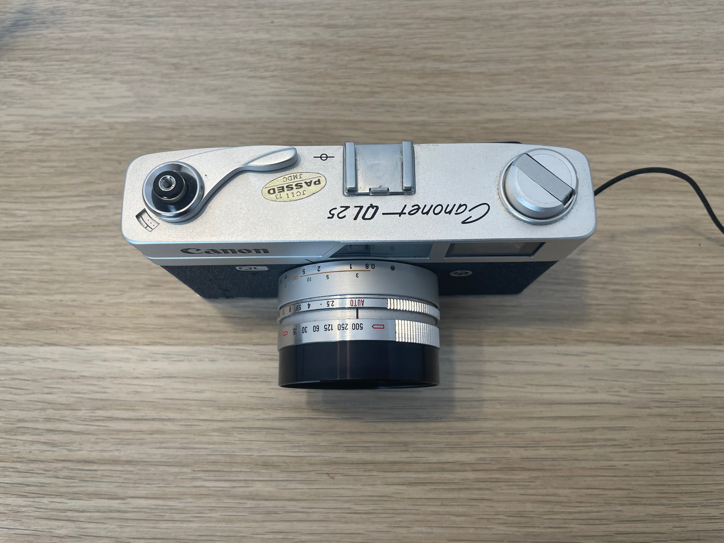 Fotocamera Analogica Canon Canonet QL25 Telemetro 35mm Obiettivo Vintage Nera