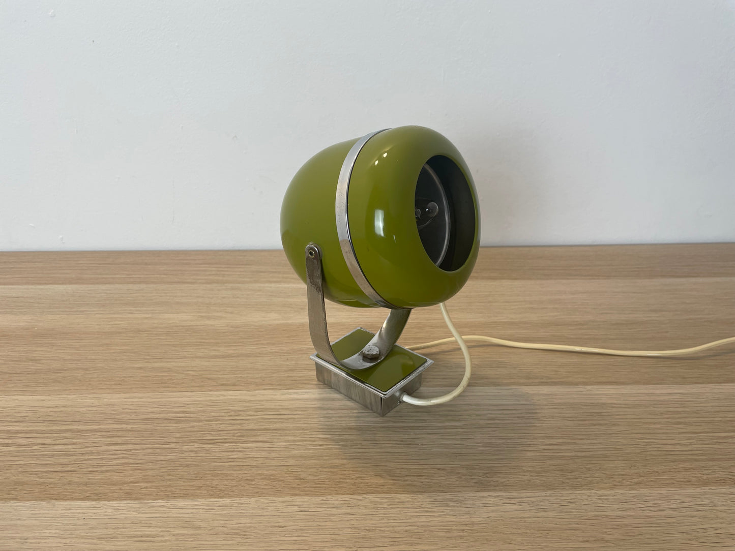 Lampada Abat-Jour Space Age Vintage Epoca Anni 60 Verde Applique O Da Tavolo