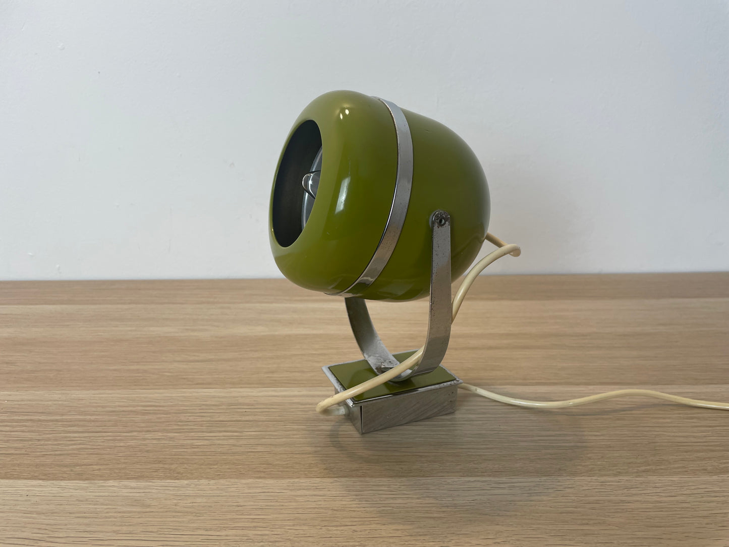 Lampada Abat-Jour Space Age Vintage Epoca Anni 60 Verde Applique O Da Tavolo
