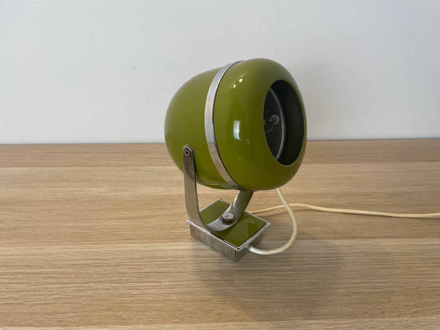 Lampada Abat-Jour Space Age Vintage Epoca Anni 60 Verde Applique O Da Tavolo