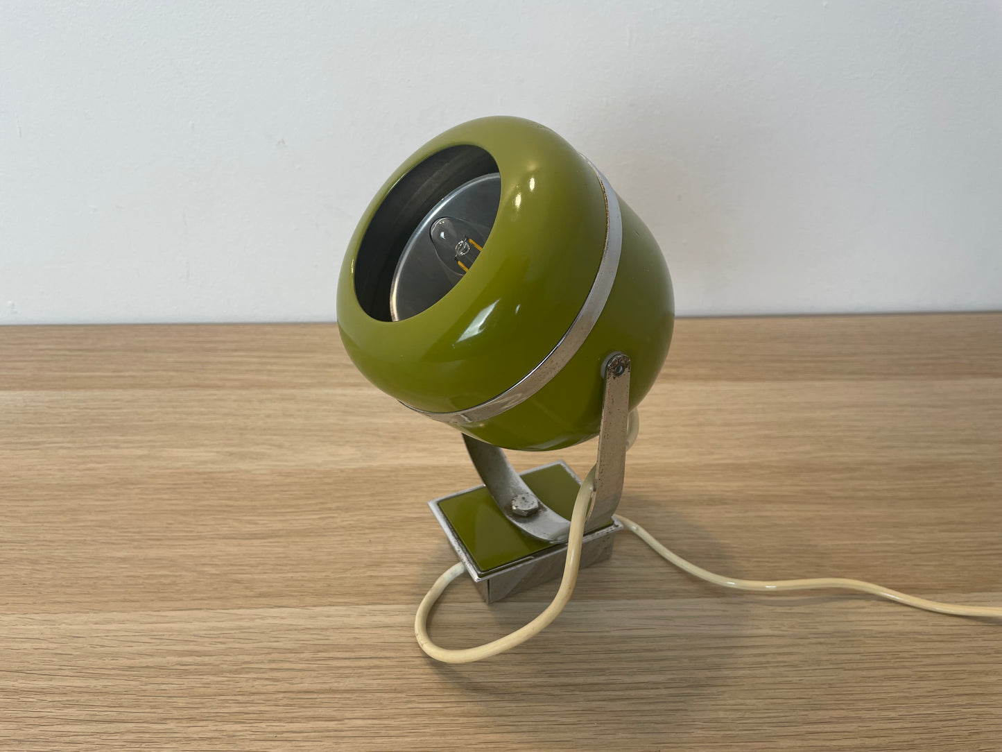 Lampada Abat-Jour Space Age Vintage Epoca Anni 60 Verde Applique O Da Tavolo
