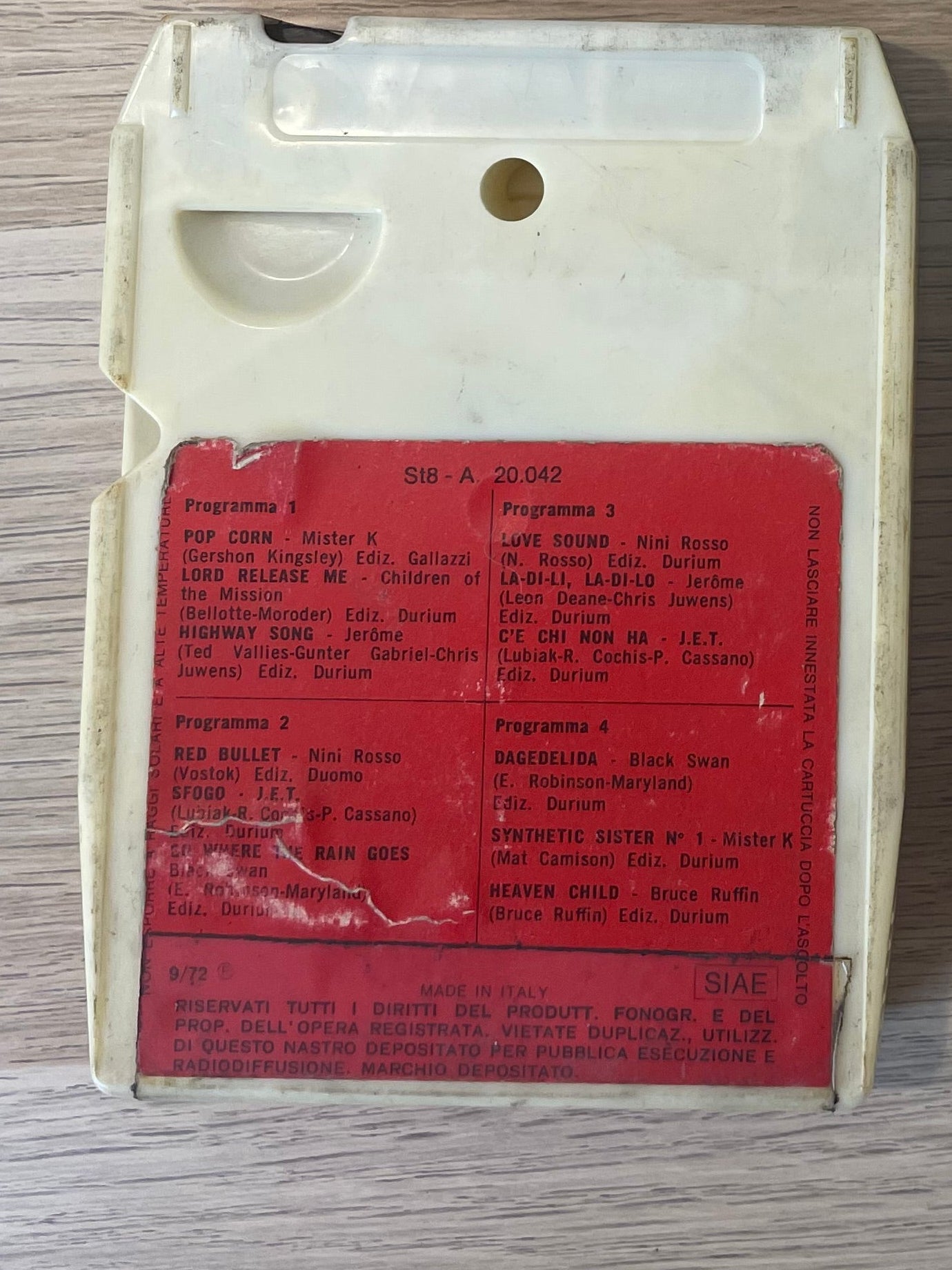 1 Cassetta Stereo 8 Pop corn