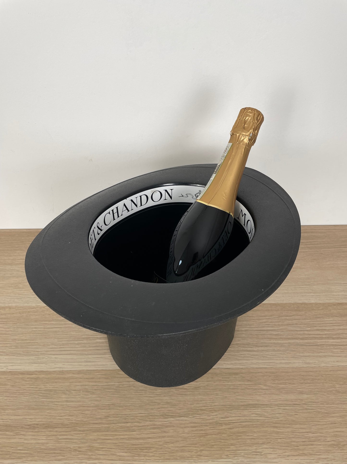 Glacette Secchiello Ghiaccio Moët & Chandon Francia Vintage Cilindro Nero Raro