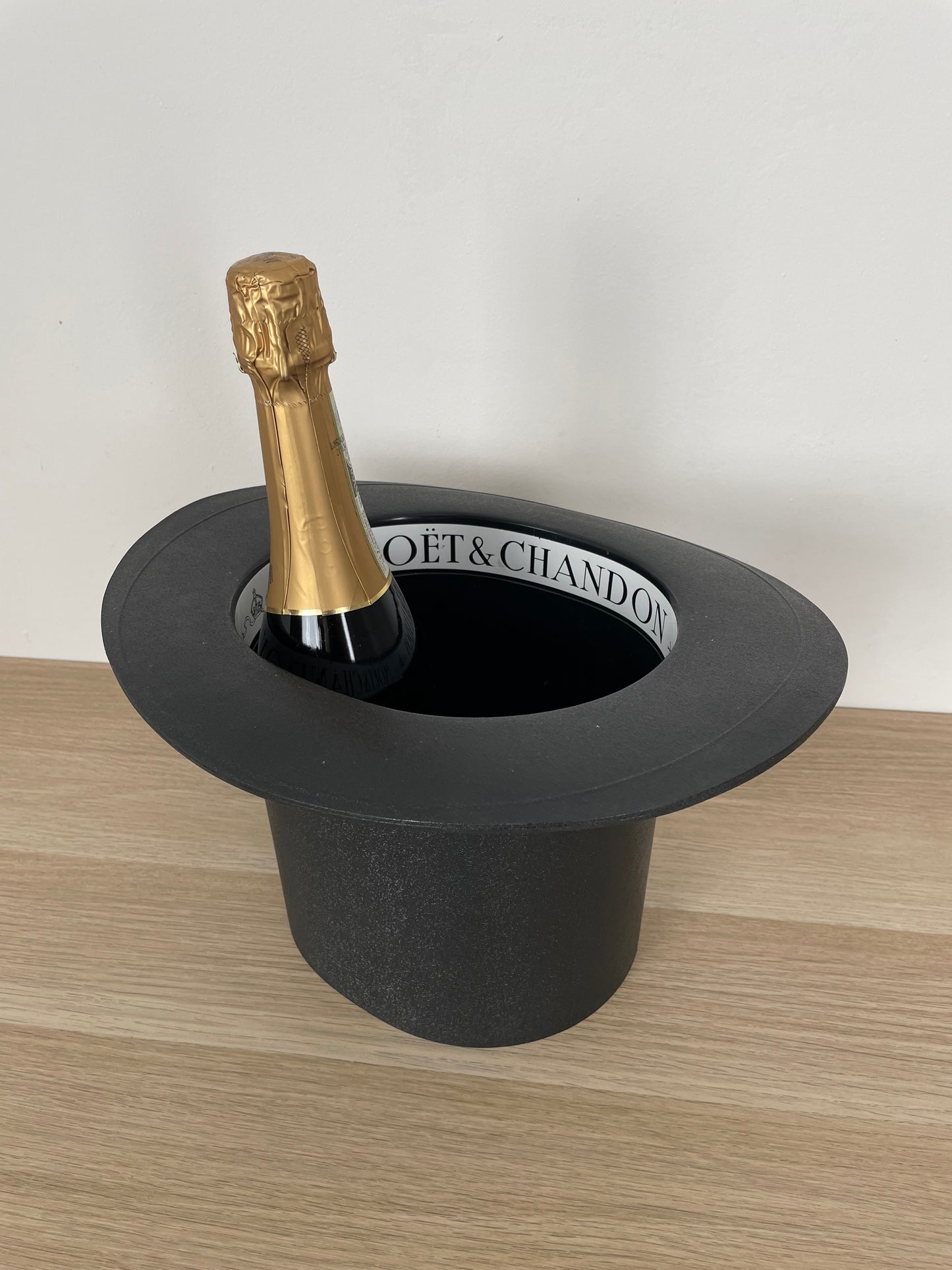 Glacette Secchiello Ghiaccio Moët & Chandon Francia Vintage Cilindro Nero Raro