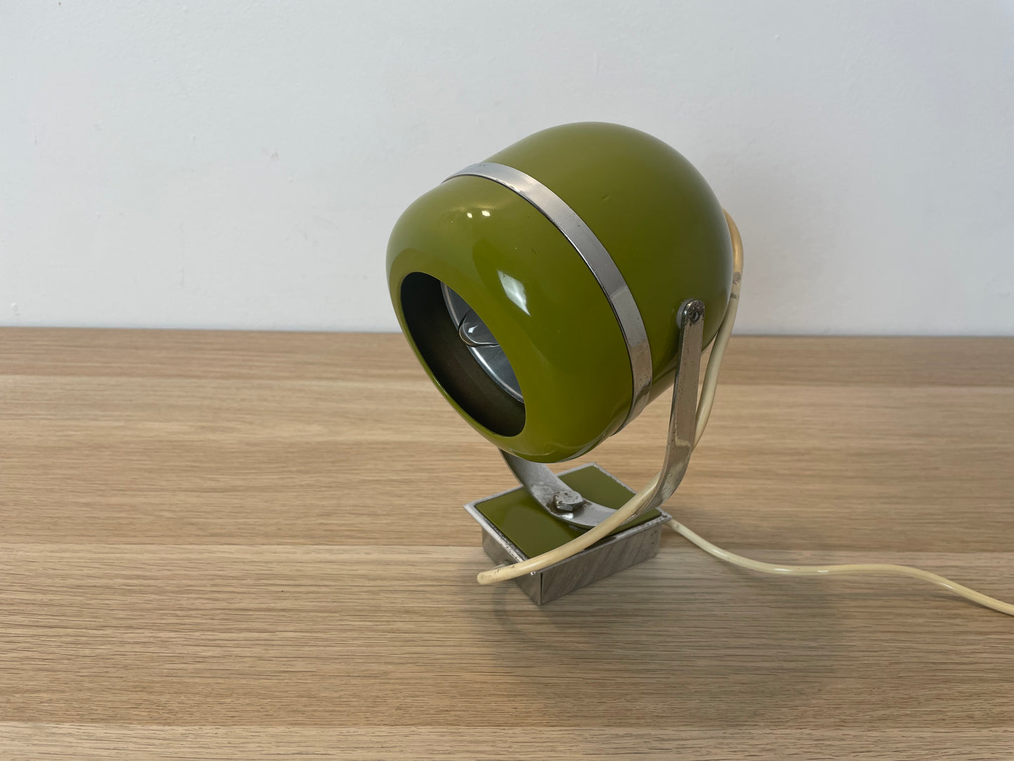 Lampada Abat-Jour Space Age Vintage Epoca Anni 60 Verde Applique O Da Tavolo