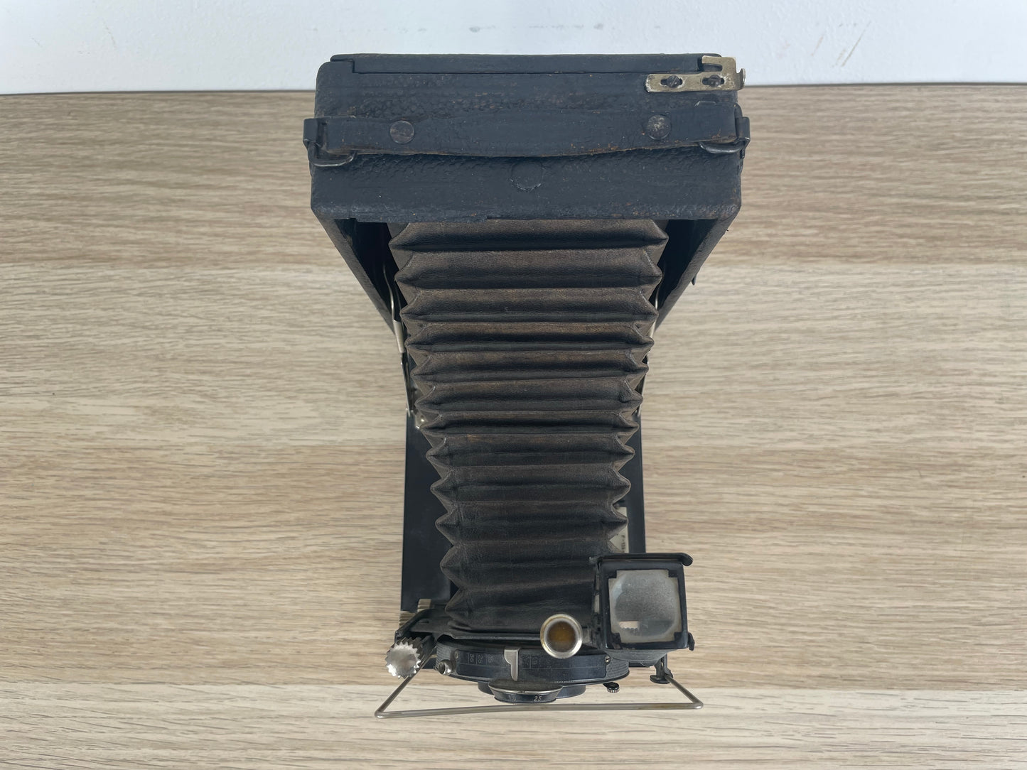 Antica Fotocamera A Soffietto Obiettivo Compur Macchina Fotografica Epoca Nero
