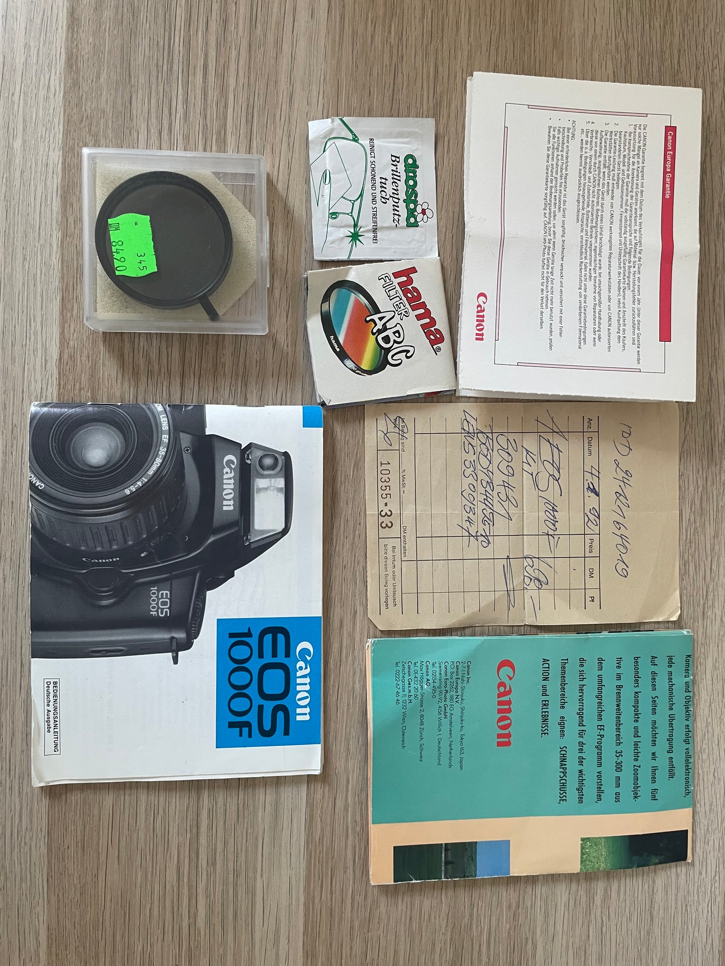 Fotocamera Analogica Canon EOS 1000F Con Obiettivo 35-80mm Reflex SLR Rebel