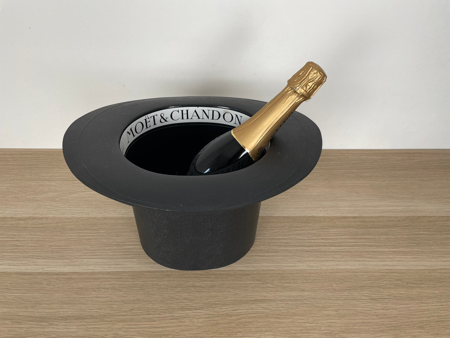 Glacette Secchiello Ghiaccio Moët & Chandon Francia Vintage Cilindro Nero Raro