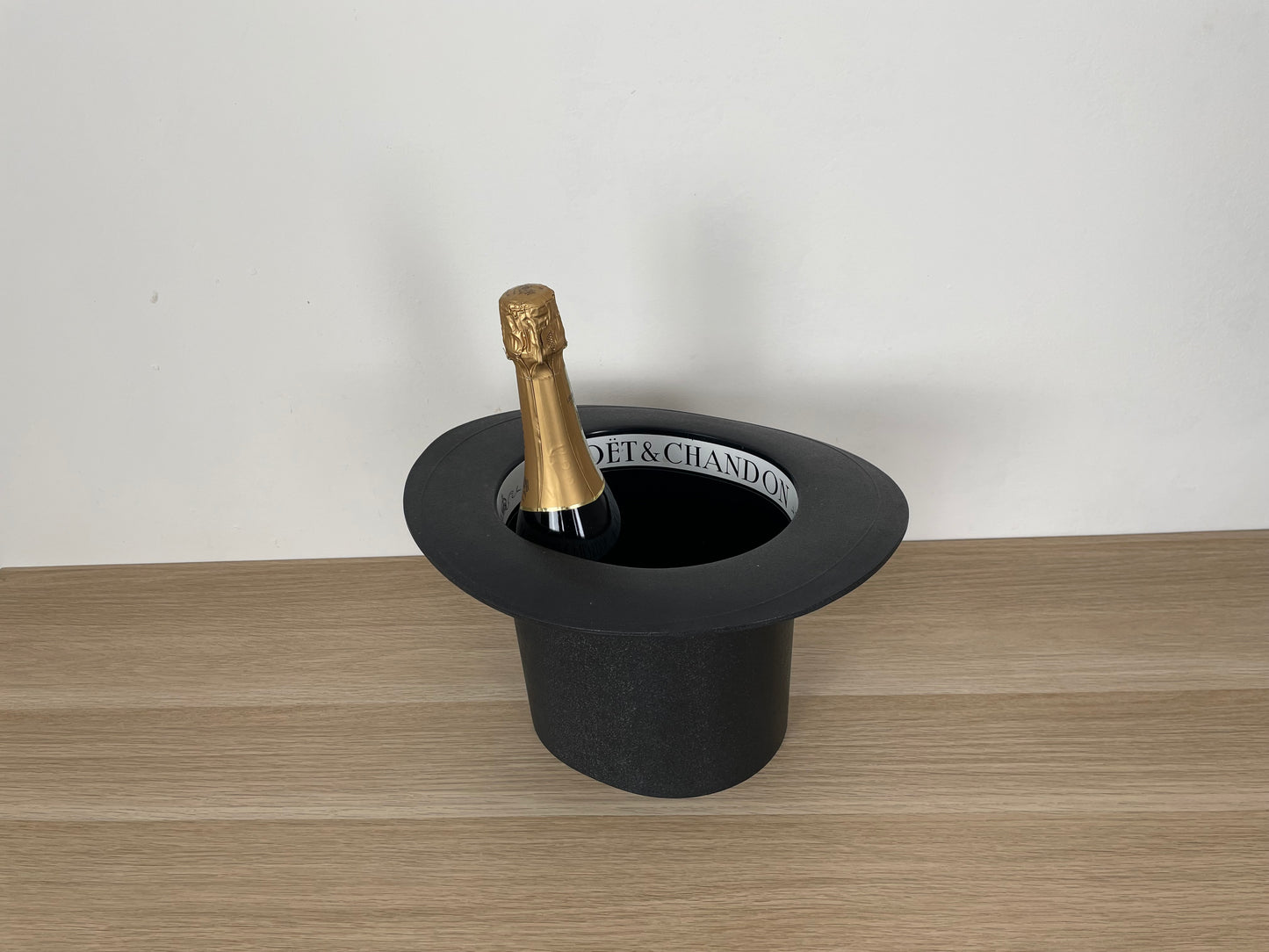 Glacette Secchiello Ghiaccio Moët & Chandon Francia Vintage Cilindro Nero Raro