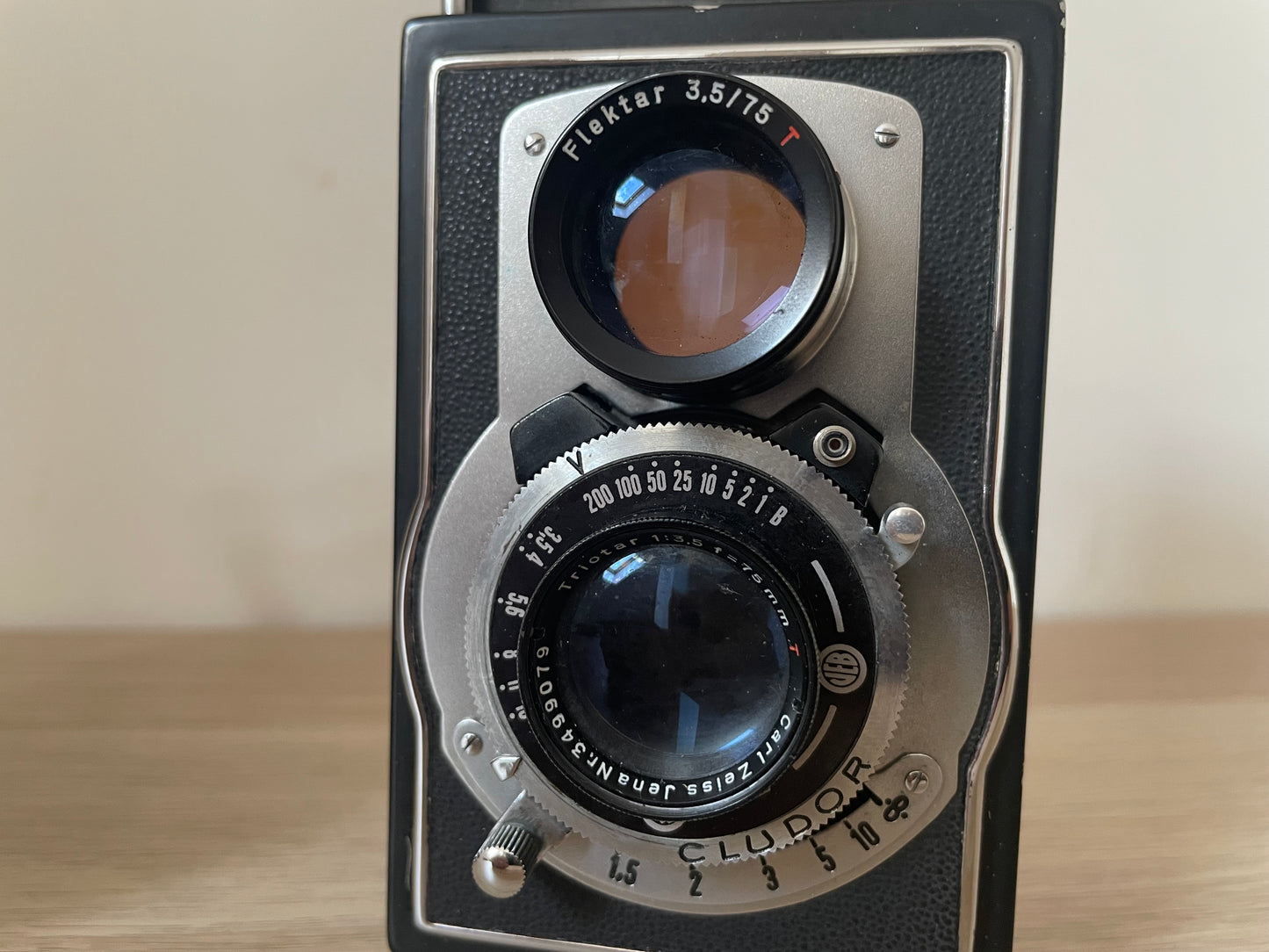 Fotocamera Biottica Reflekta II Vintage Germania Est Epoca Anni 50 6x6 TLR
