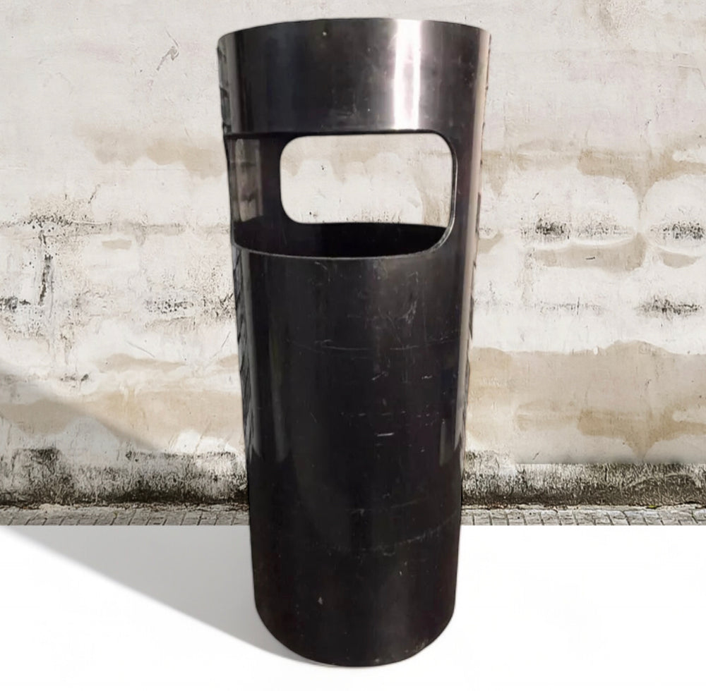 Portaombrelli Kartell Modello 4610-50 Design Gino Colombini Vintage Anni 70 Nero