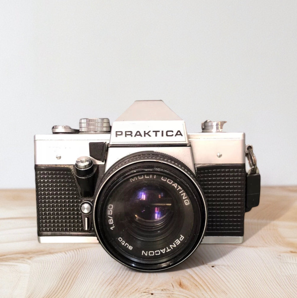 Fotocamera Analogica Praktica MTL 3 Vintage Obiettivo Pentacon Auto 1.8/50 Multi