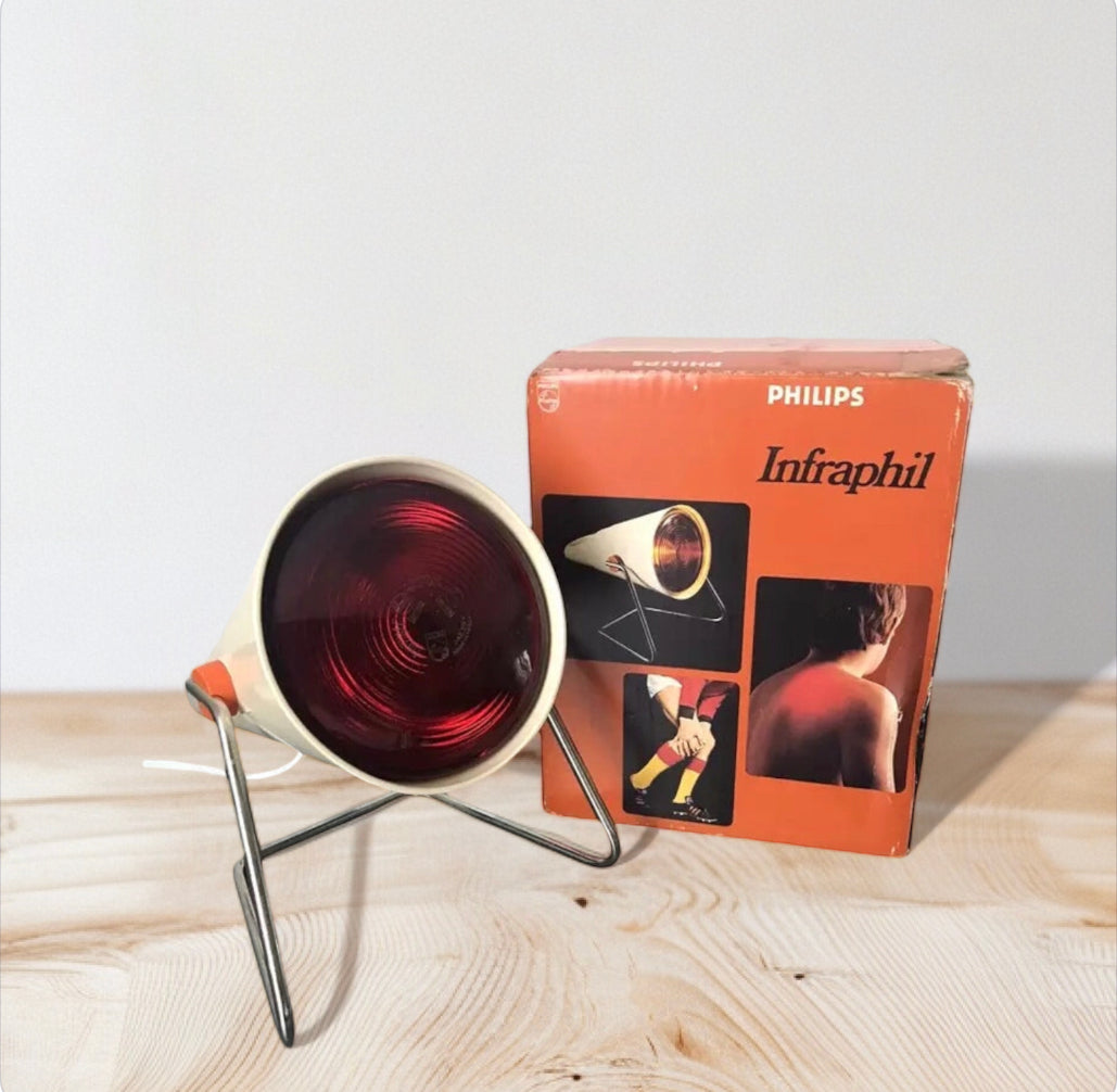 Lampada Ad Infrarossi Infraphil Design Charlotte Perriand Philips Vintage Epoca