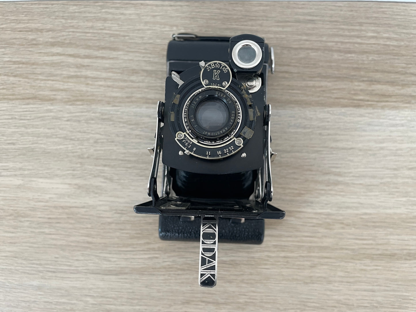 Antica Fotocamera A Soffietto Kodak Pellicola 6x9 Epoca Anni 50 Vintage