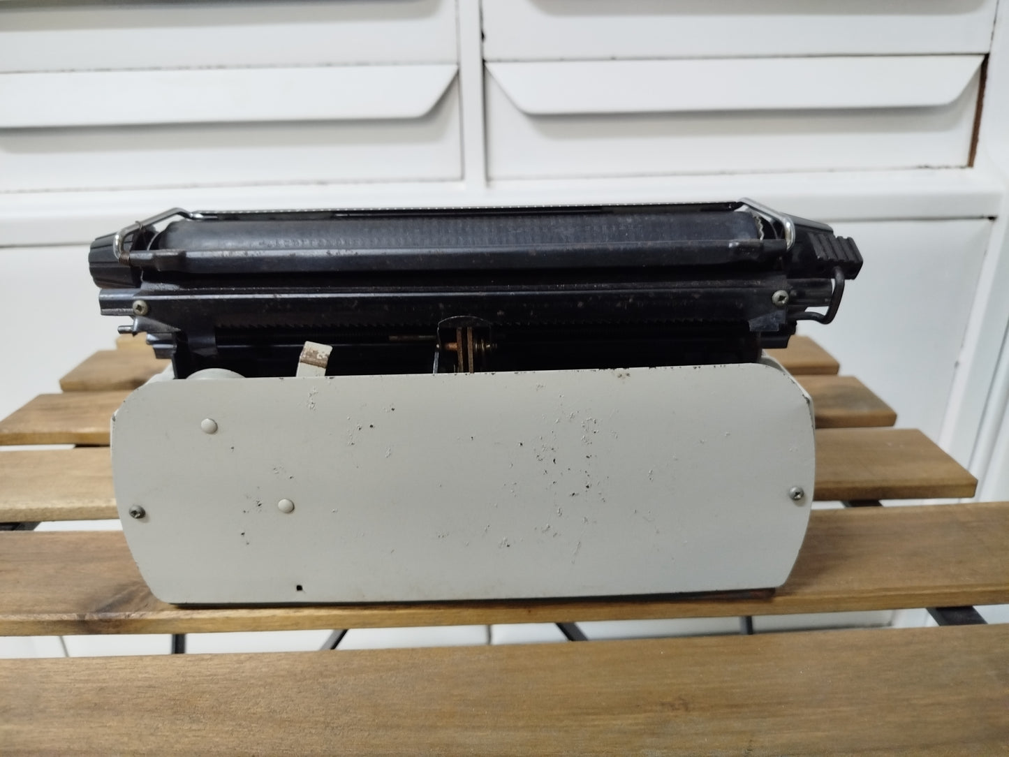 Macchina Da Scrivere Giocattolo Vintage Lilliput Epoca Anni 70 Azzurra E Grigia