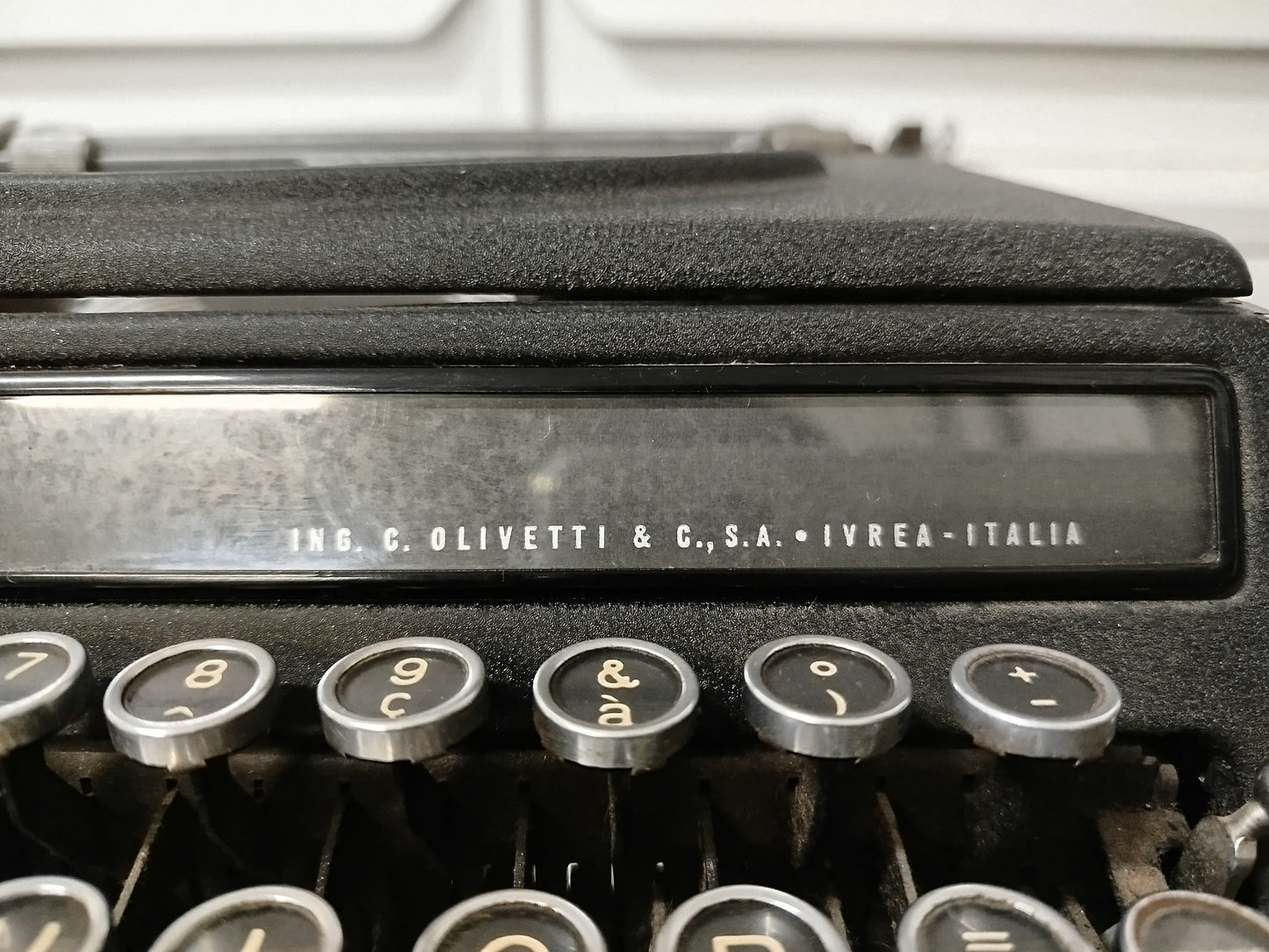 Macchina Da Scrivere Olivetti Studio 42 Portatile Vintage Epoca Anni 30 Colore Nero