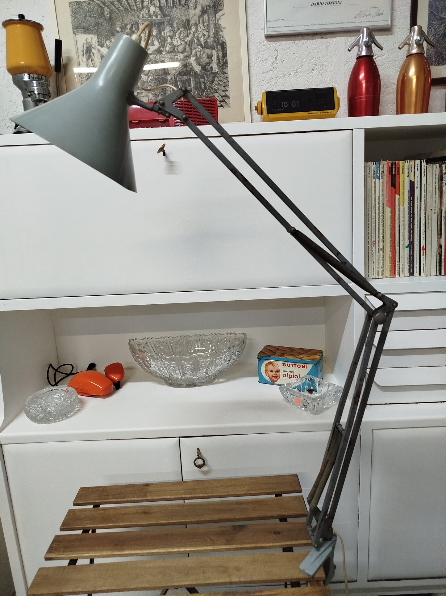 Lampada Snodabile Vintage Luxo L-1 Denmark Industriale Design Jacobsen Con Morsetto