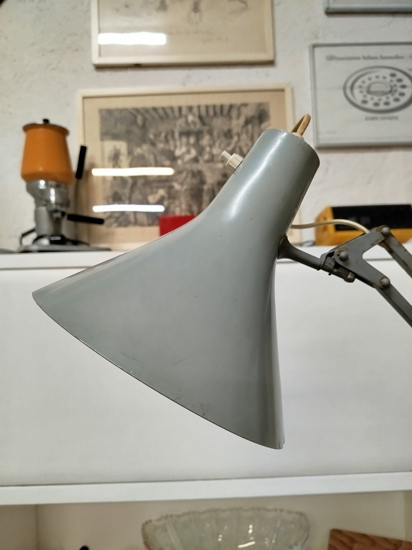 Lampada Snodabile Vintage Luxo L-1 Denmark Industriale Design Jacobsen Con Morsetto
