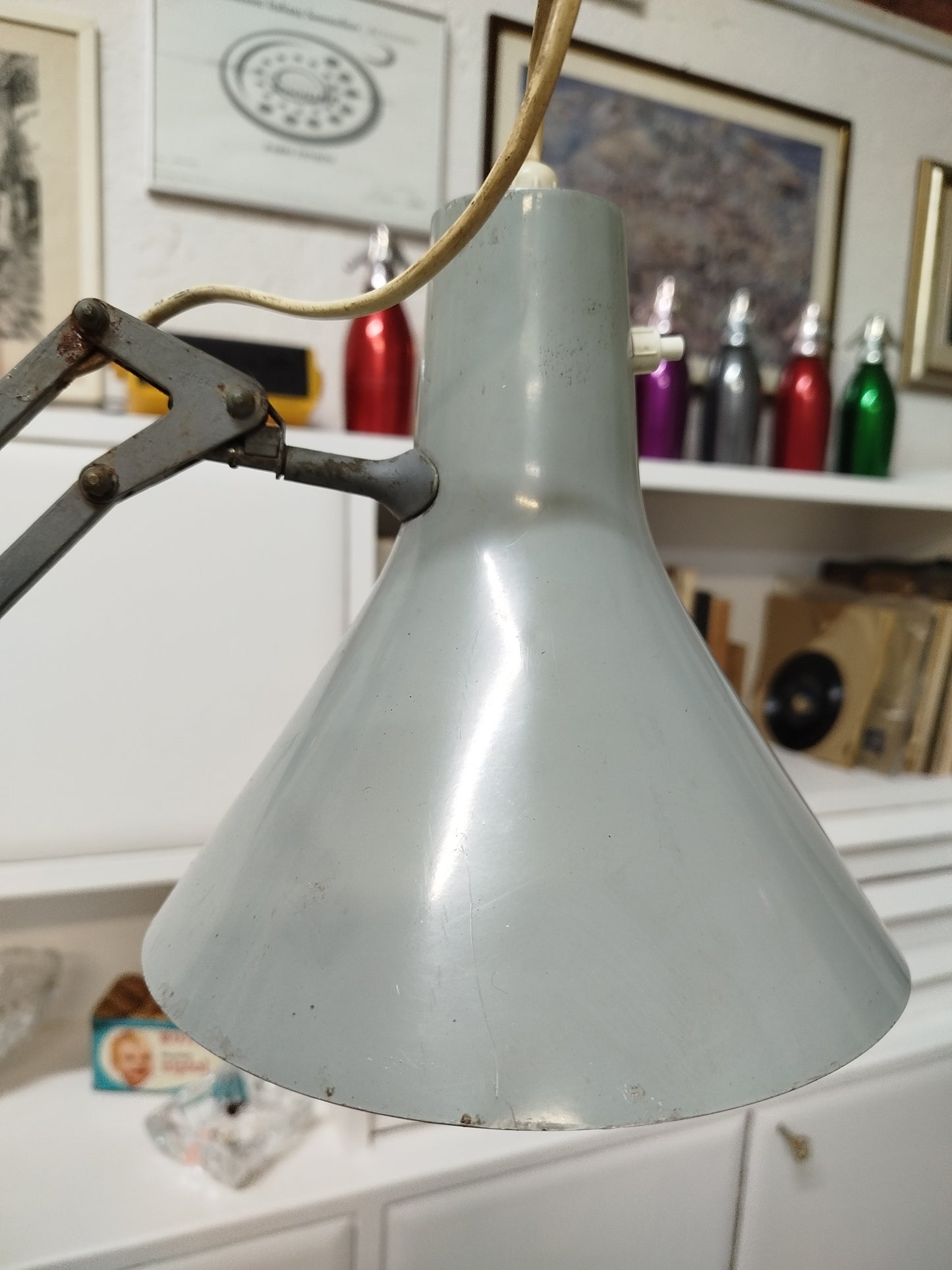 Lampada Snodabile Vintage Luxo L-1 Denmark Industriale Design Jacobsen Con Morsetto
