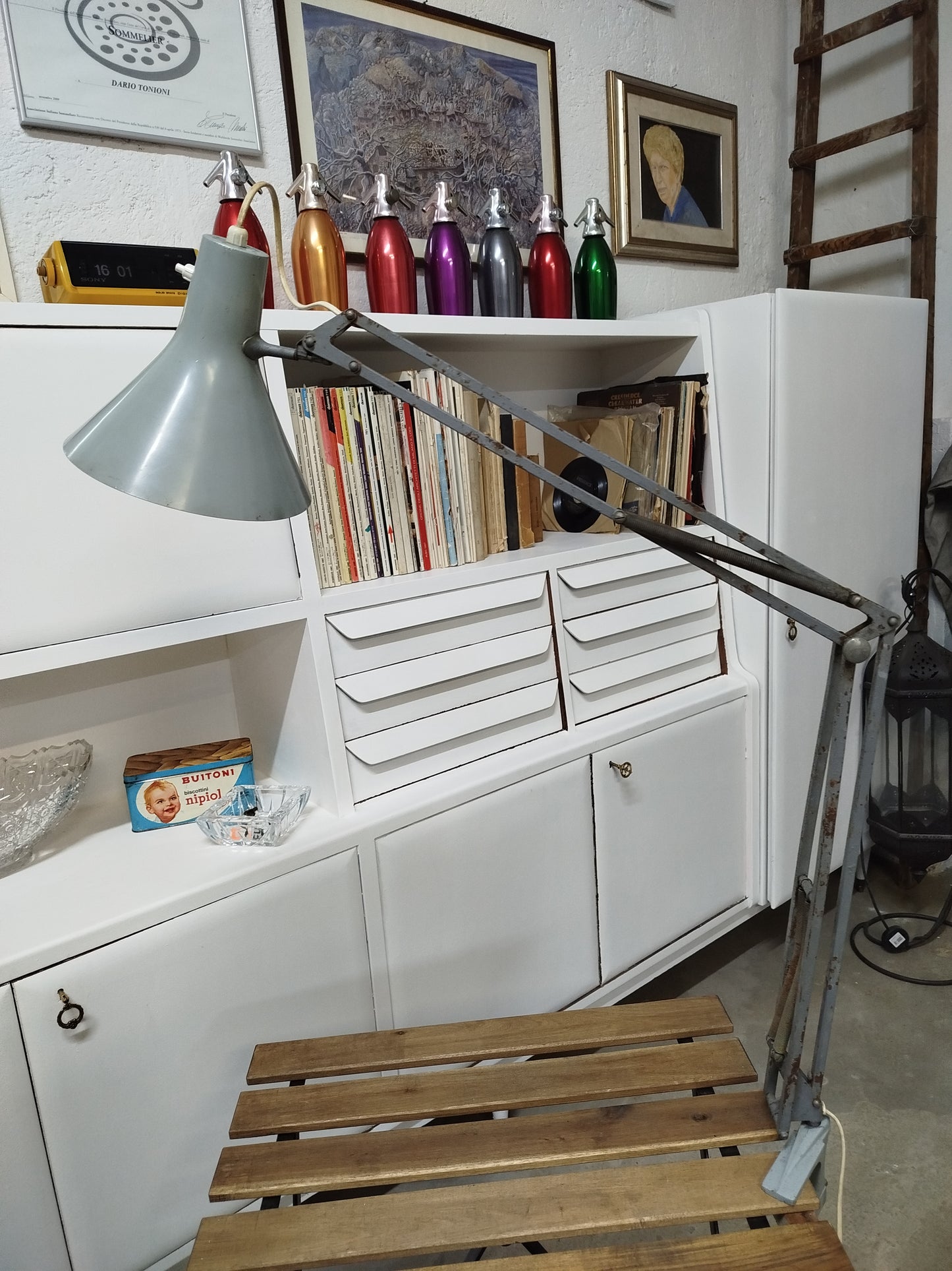Lampada Snodabile Vintage Luxo L-1 Denmark Industriale Design Jacobsen Con Morsetto