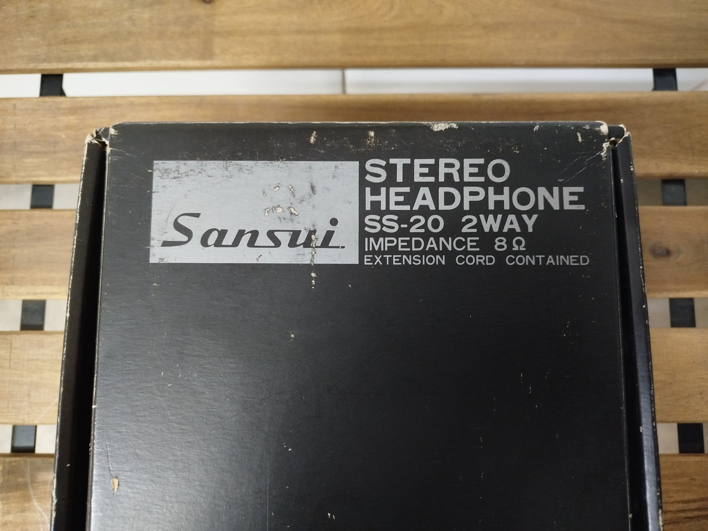 Cuffie Sansui SS20 Vintage Epoca Anni 70 Con Scatola Originale Istruzioni White