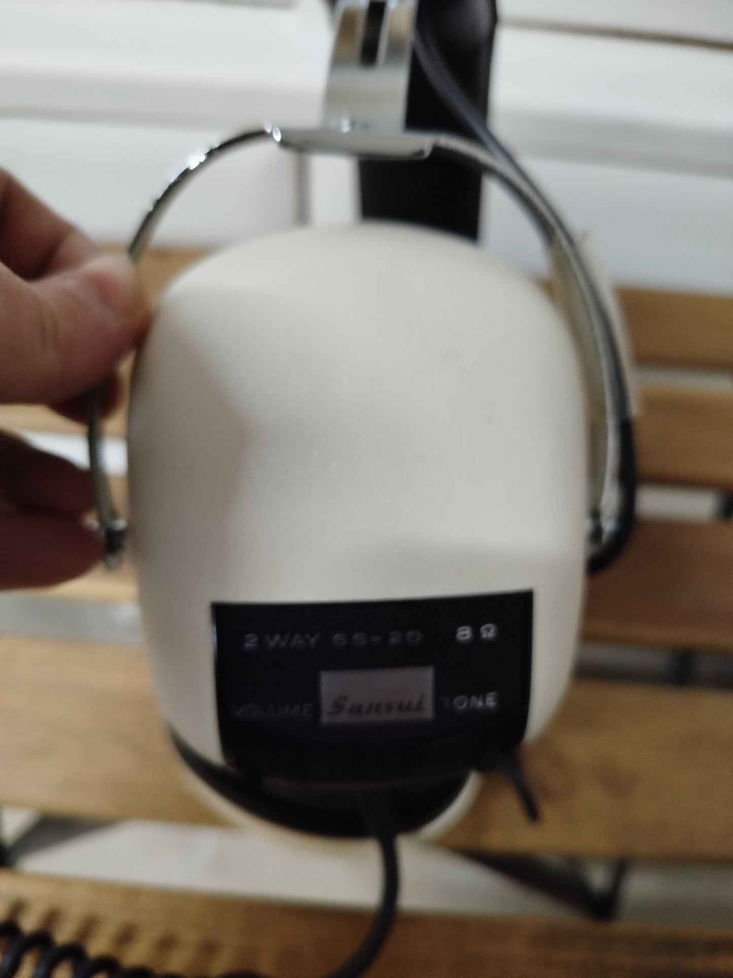 Cuffie Sansui SS20 Vintage Epoca Anni 70 Con Scatola Originale Istruzioni White