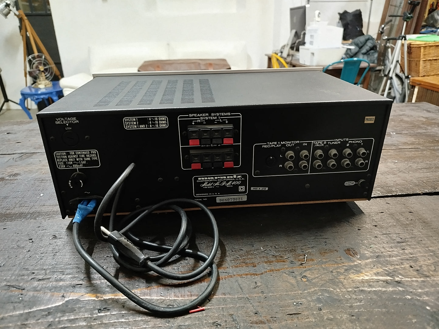 Amplificatore Marantz PM 400 Vintage Epoca Anni 80 Argento Stereo HiFi Giappone