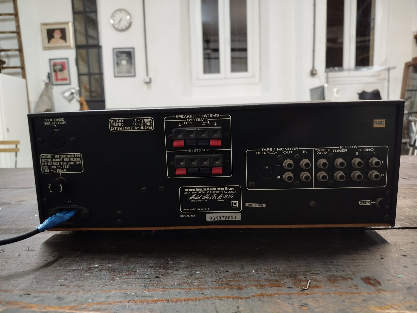 Amplificatore Marantz PM 400 Vintage Epoca Anni 80 Argento Stereo HiFi Giappone