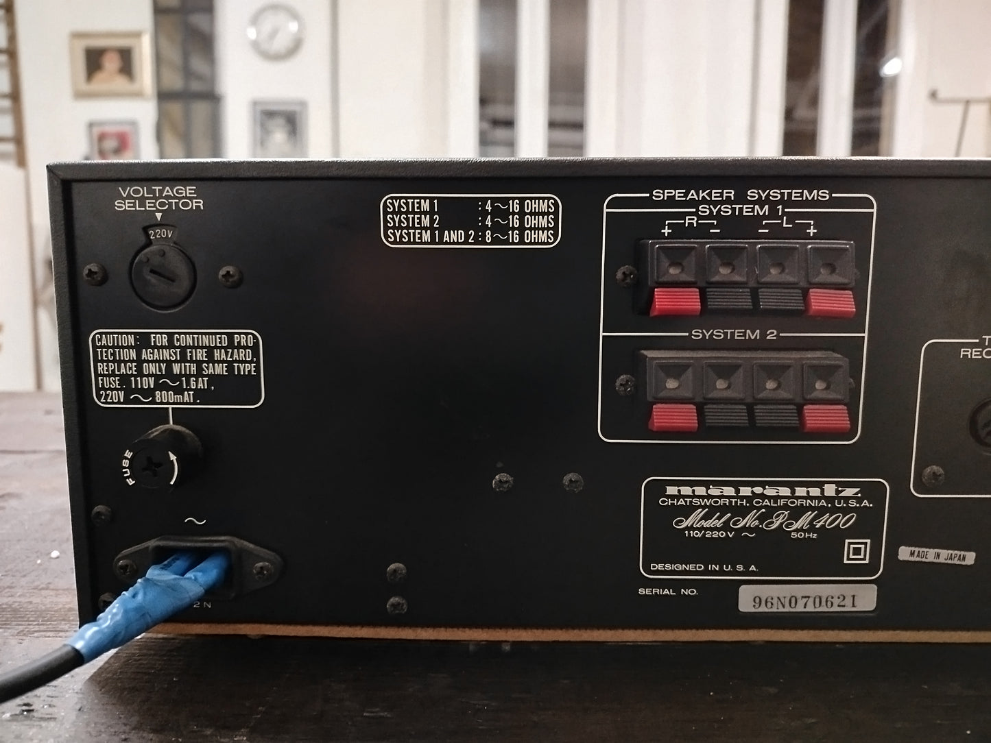 Amplificatore Marantz PM 400 Vintage Epoca Anni 80 Argento Stereo HiFi Giappone