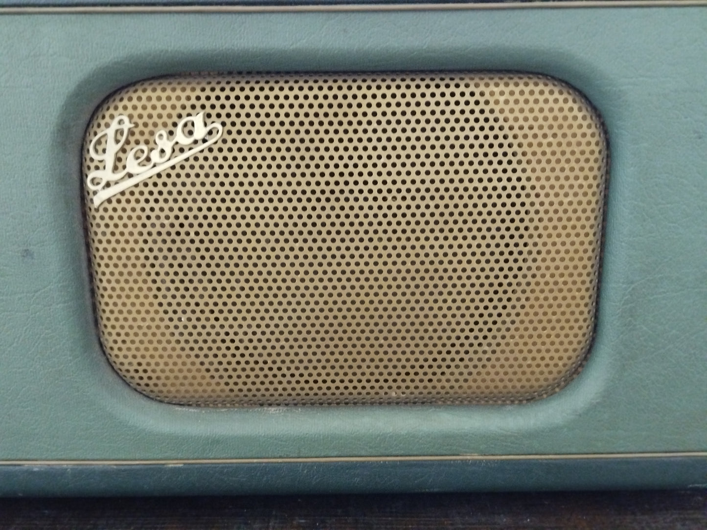 Fonovaligia Giradischi Lesa Vintage Antica Epoca Anni 60 Colore Verde Funzionante
