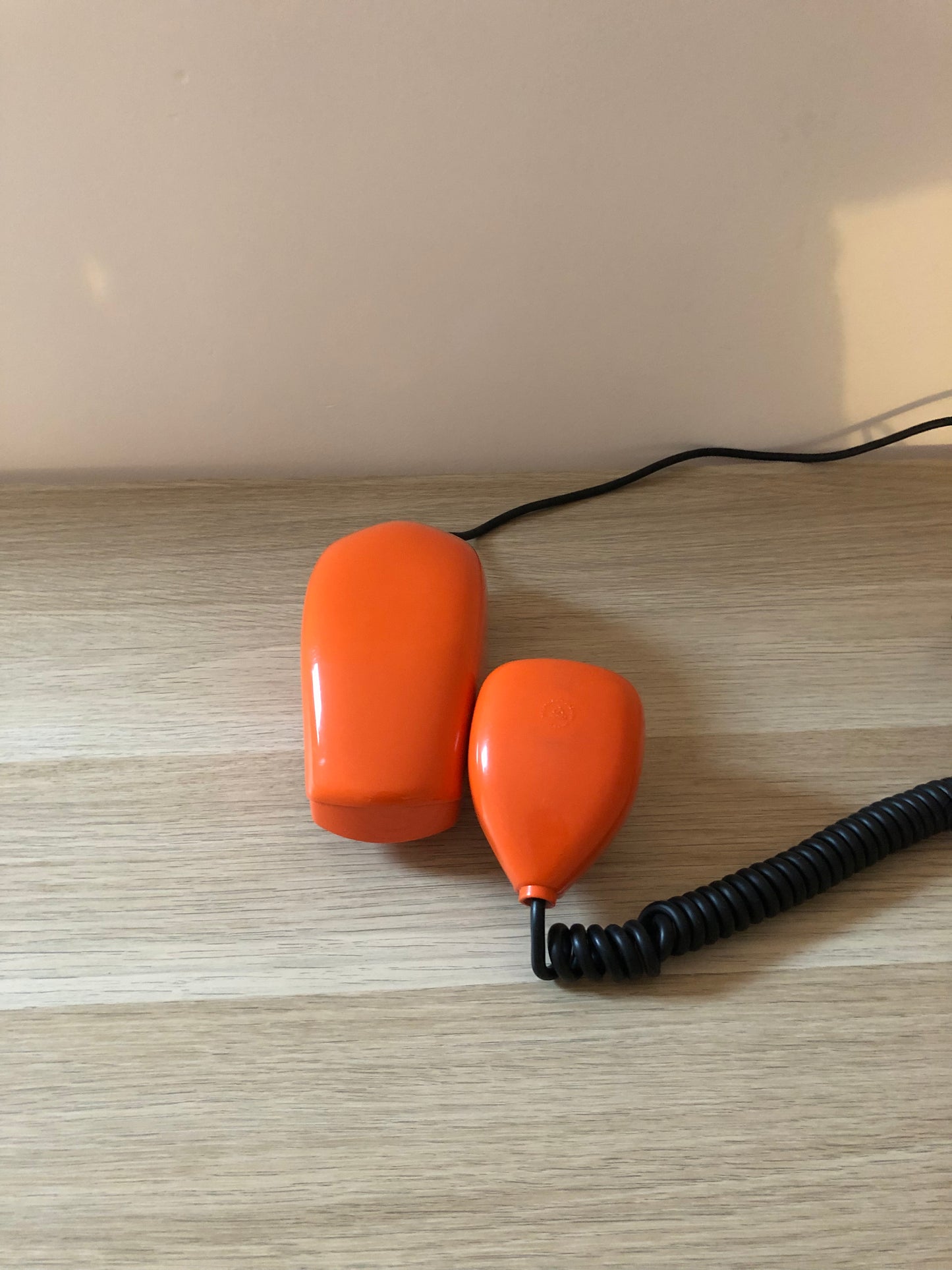 Telefono Grillo Vintage Epoca Anni 60 Design Zanuso Sapper Arancione Siemens Auso