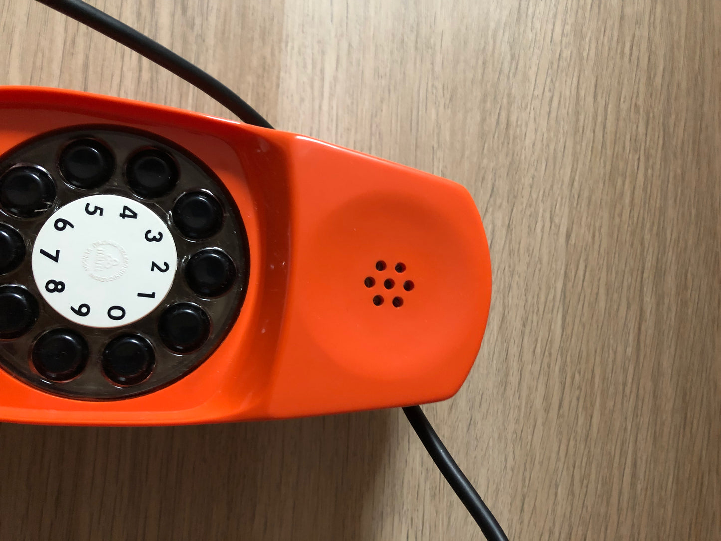 Telefono Grillo Vintage Epoca Anni 60 Design Zanuso Sapper Arancione Siemens Auso