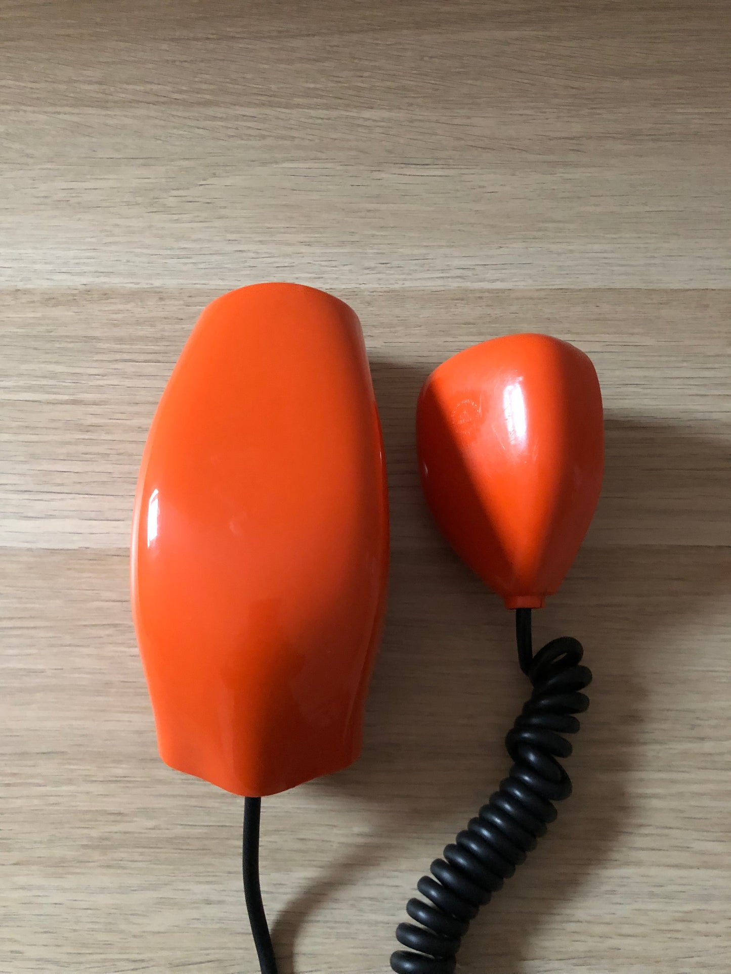 Telefono Grillo Vintage Epoca Anni 60 Design Zanuso Sapper Arancione Siemens Auso