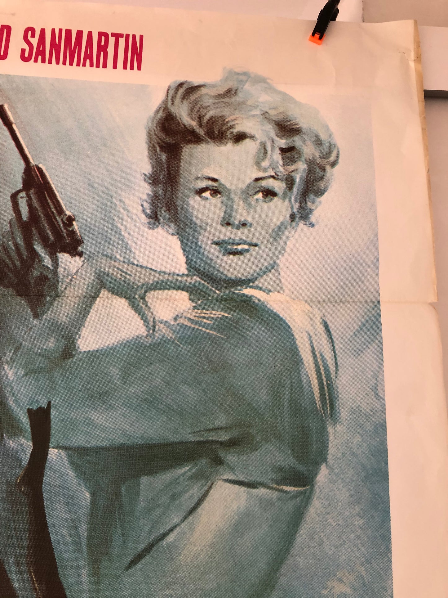 Manifesto Da Cinema Originale “Tecnica Di Una Spia” Anno 1966 Locandina cinematografica originale misure 140x100