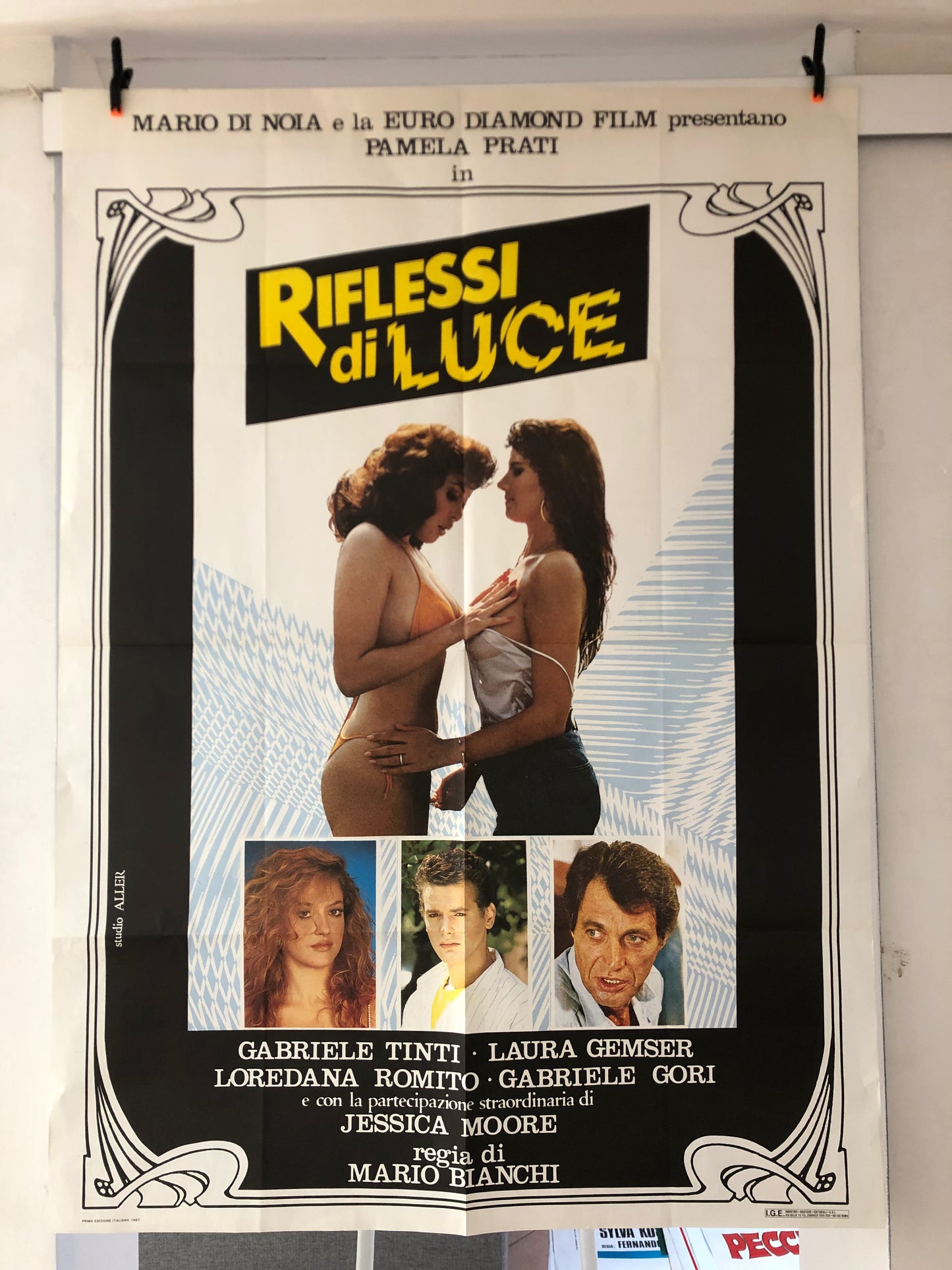 Manifesto Da Cinema Originale Riflessi Di Luce Film Anno 1987 Locandina Poster 140x100