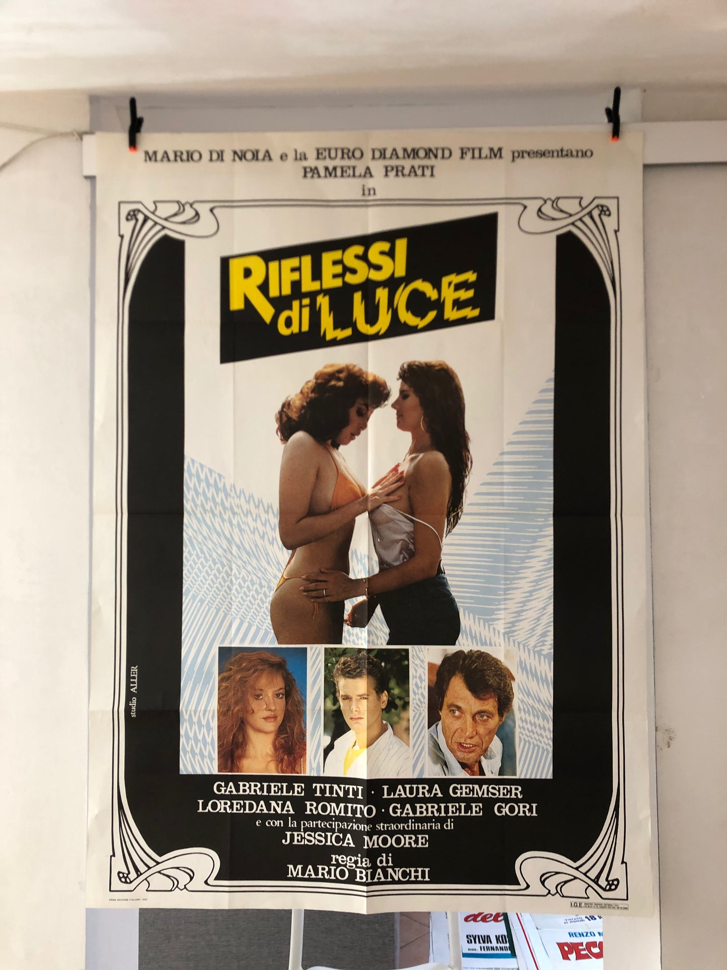Manifesto Da Cinema Originale Riflessi Di Luce Film Anno 1987 Locandina Poster 140x100