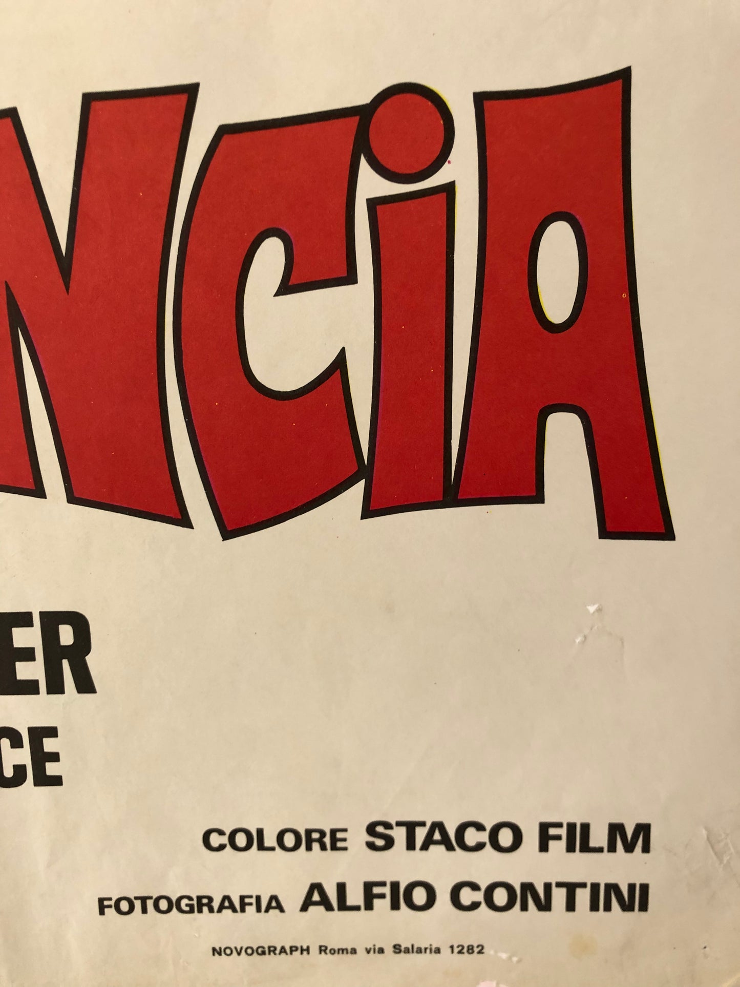 Manifesto Da Cinema Originale Film “Peccatori Di Provincia” con Renzo Montagnani, Anno 1976 Locandina 140x100
