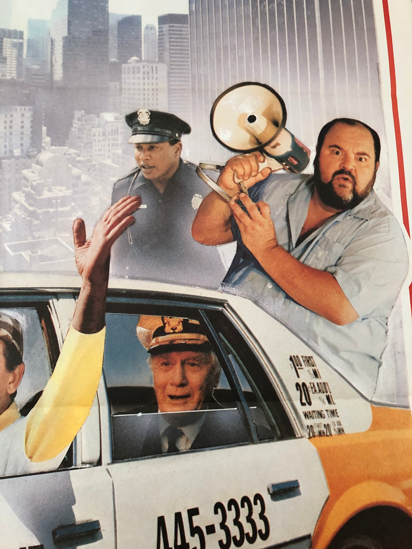 Manifesto Cinema Originale "Un Tassinaro A New York" Anno 1987 con Alberto Sordi misure 140x100