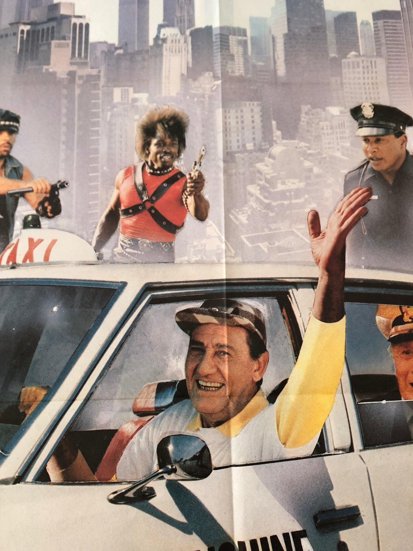 Manifesto Cinema Originale "Un Tassinaro A New York" Anno 1987 con Alberto Sordi misure 140x100