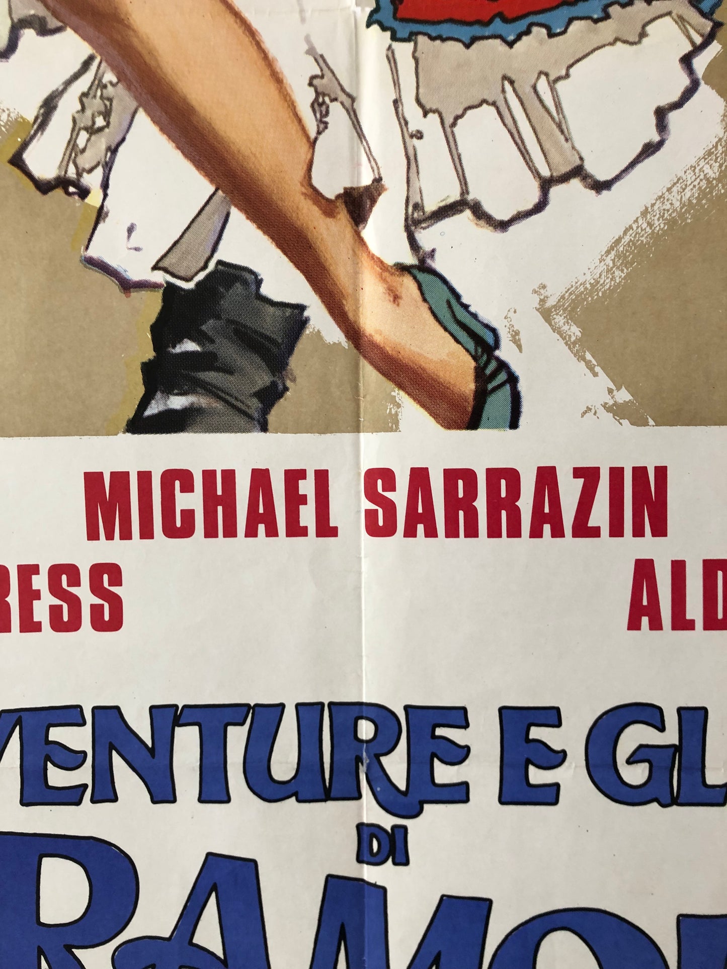 Manifesto Da Cinema Originale "Scaramouche - Le Avventure E Gli Amori" Anno 1976, misure 140x100