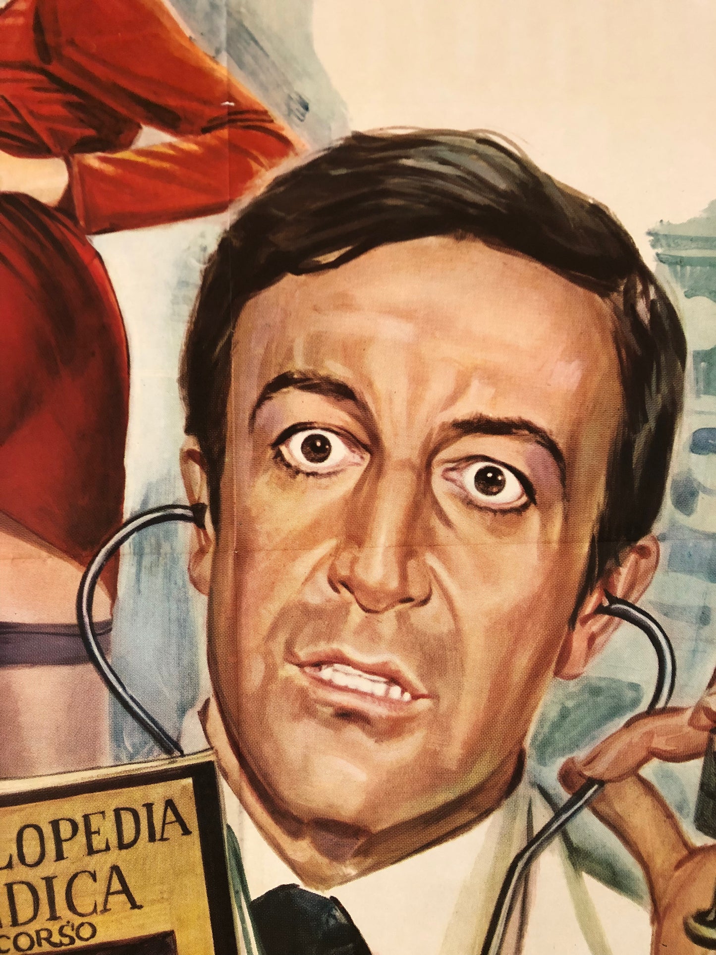 Manifesto Da Cinema Originale del Film "Dimmi, Dove Ti Fa Male?", Anno 1974, con Peter Sellers, misure 140x100