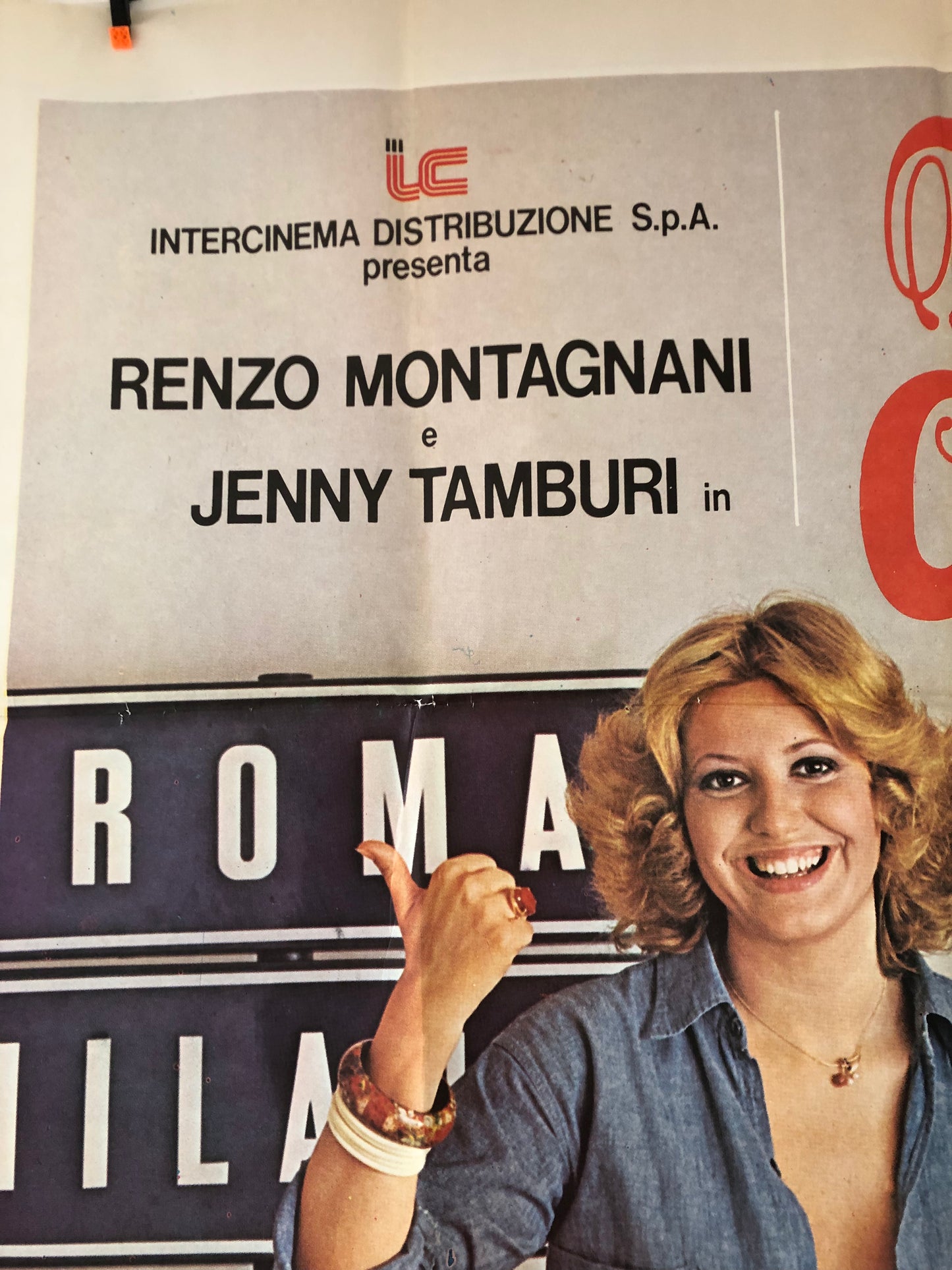 Manifesti Cinema Originali Film "Donna...Cosa Si Fa Per Te", Anno 1976, misure 280x200 cm