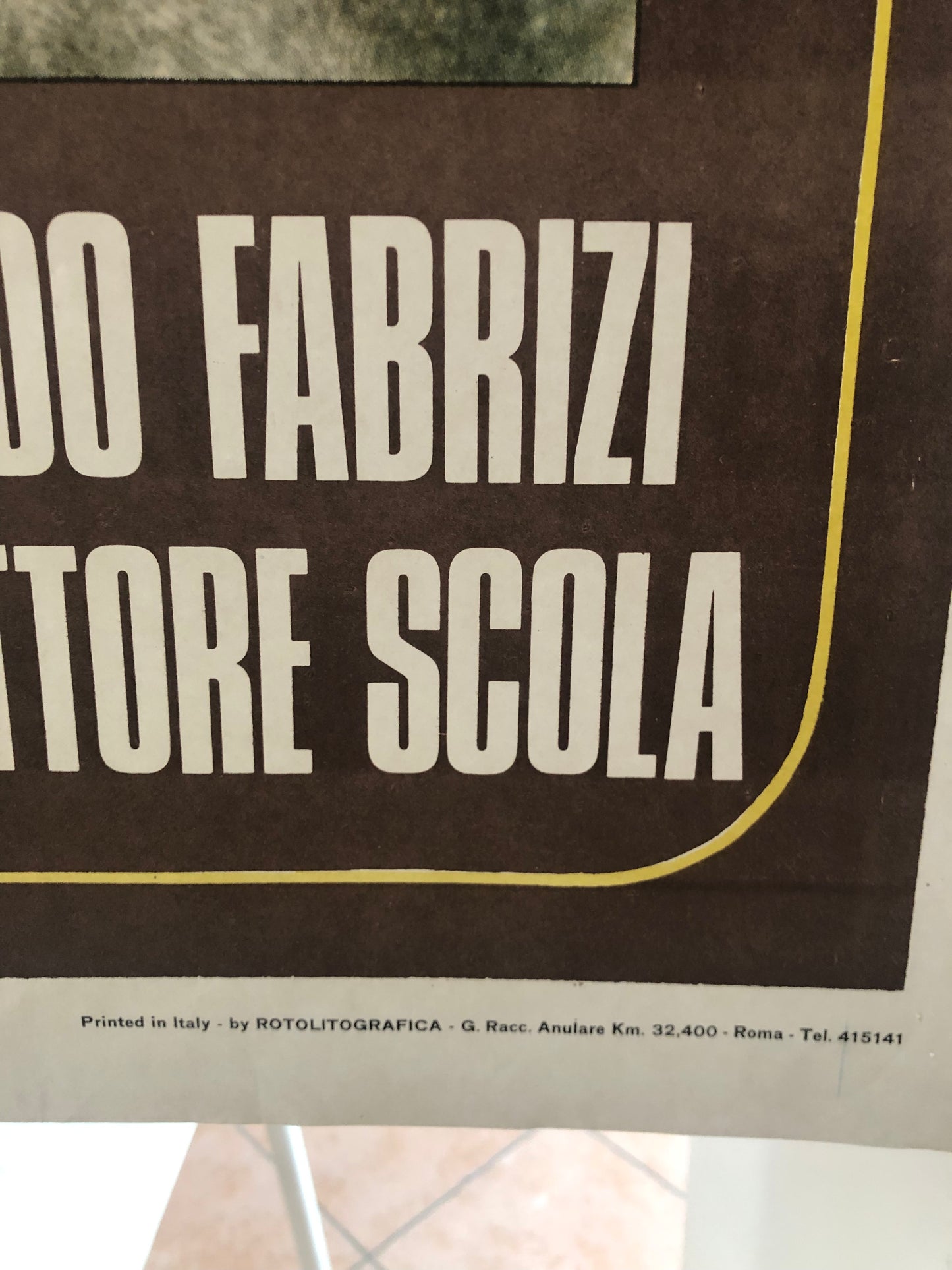 Manifesto Da Cinema Originale Film "C'Eravamo Tanto Amati", Anno 1974, Locandina cm 140x100