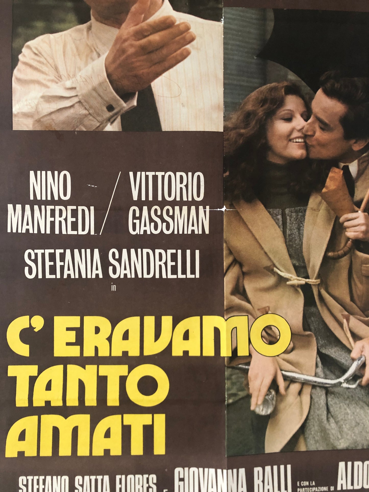 Manifesto Da Cinema Originale Film "C'Eravamo Tanto Amati", Anno 1974, Locandina cm 140x100