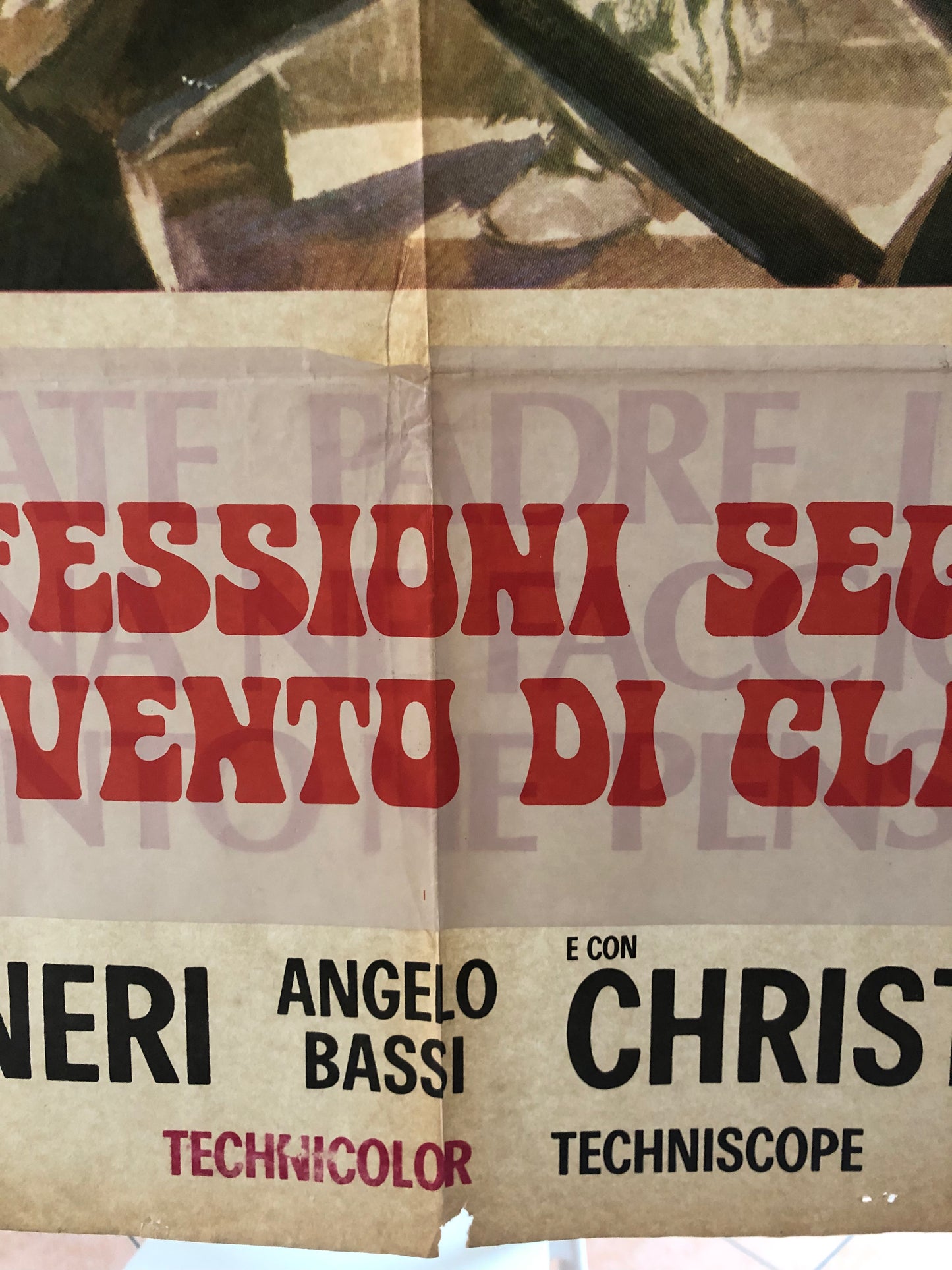 Manifesto Da Cinema Originale "Confessioni Segrete Di Un Convento Di Clausura", Anno 1973, misure 140x100
