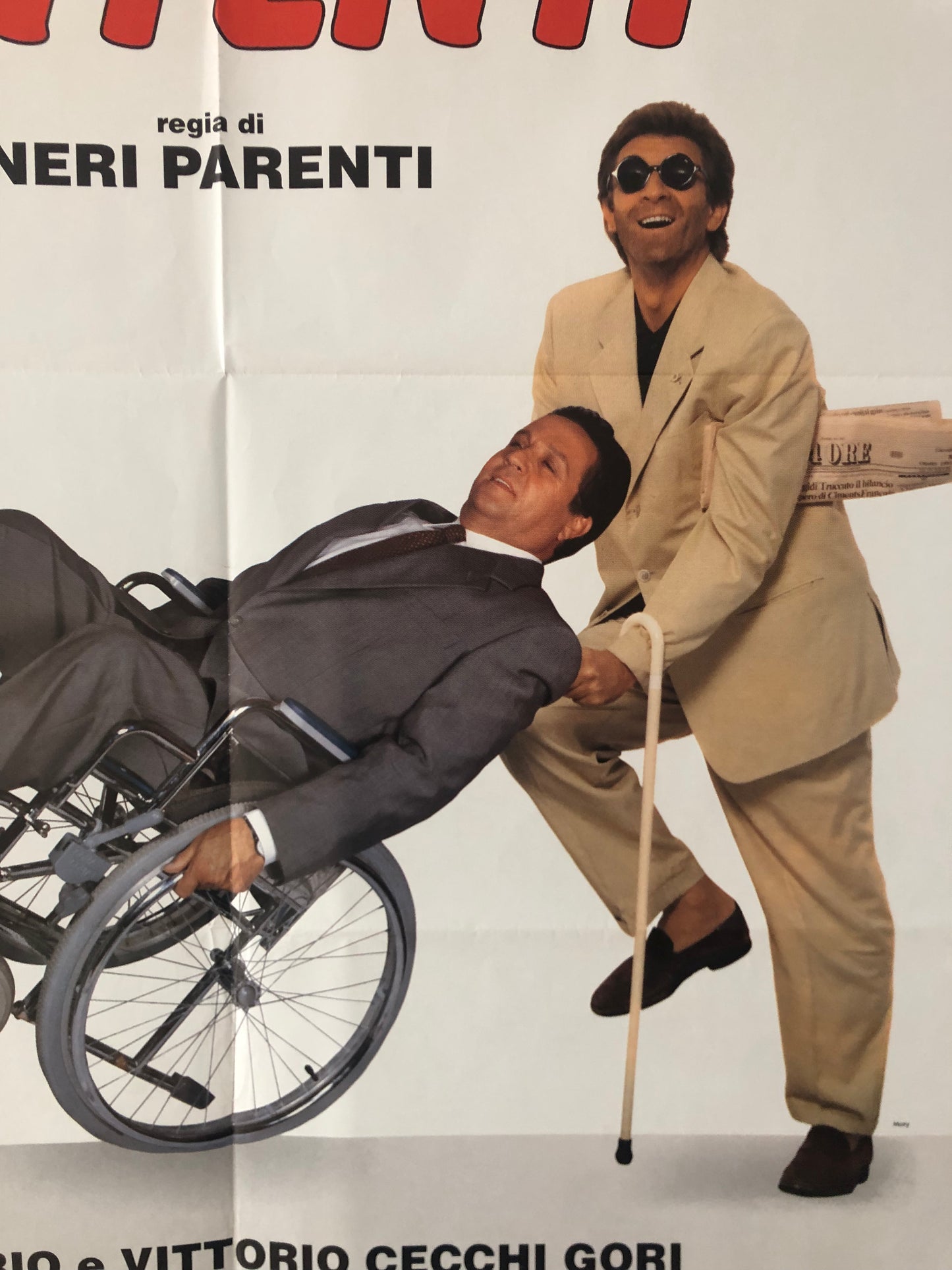 Manifesto Da Cinema Originale Film "Infelici E Contenti", Anno 1992, Locandina misure 140x100